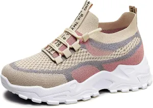 Women's Lightweight Breathable Mesh Running Shoes with Non-Slip, Cushioned, Supportive Features for Gym and Workout