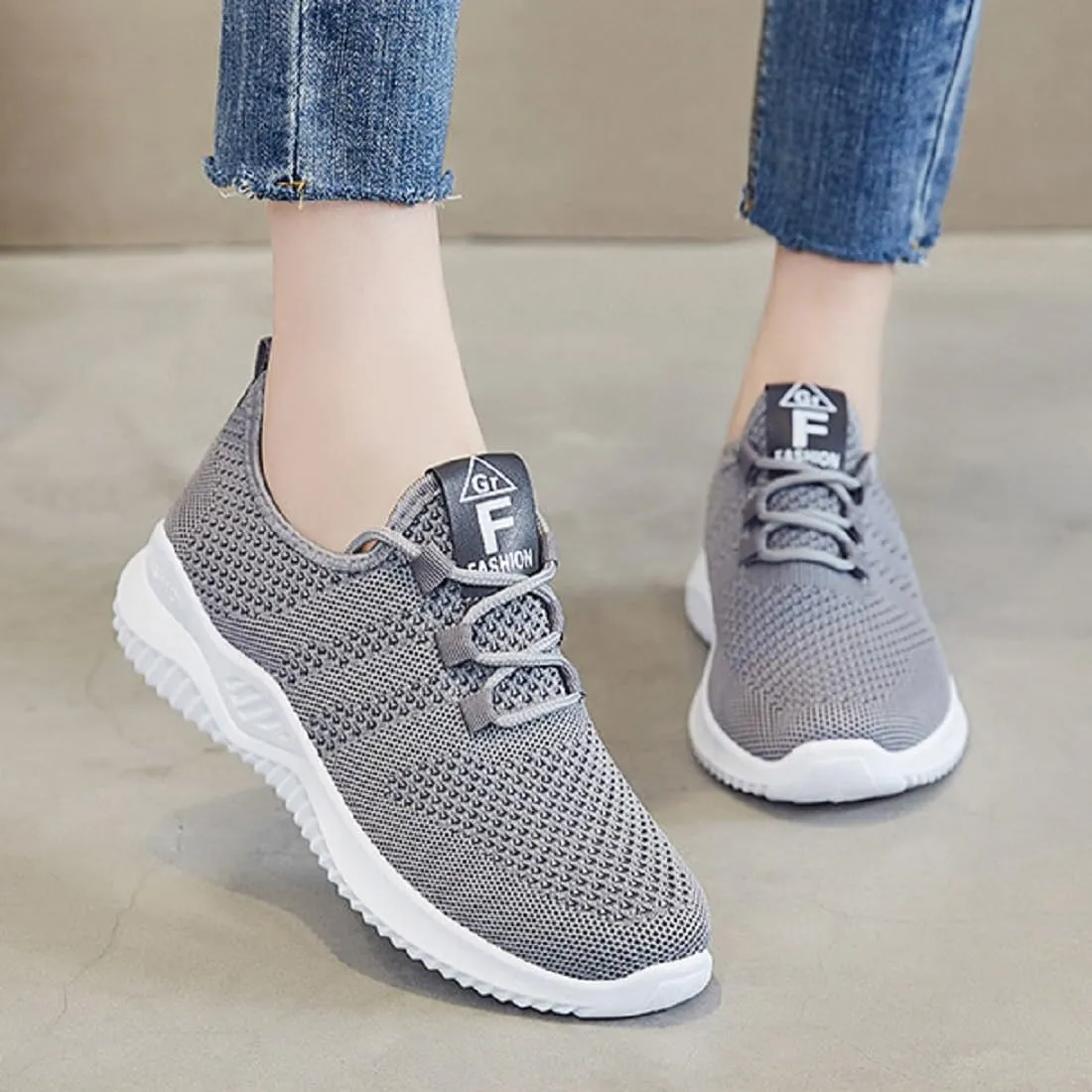Women's Lightweight Running Shoes, Breathable Mesh Sneakers, Non-Slip, Cushioned, Supportive for Gym & Workout