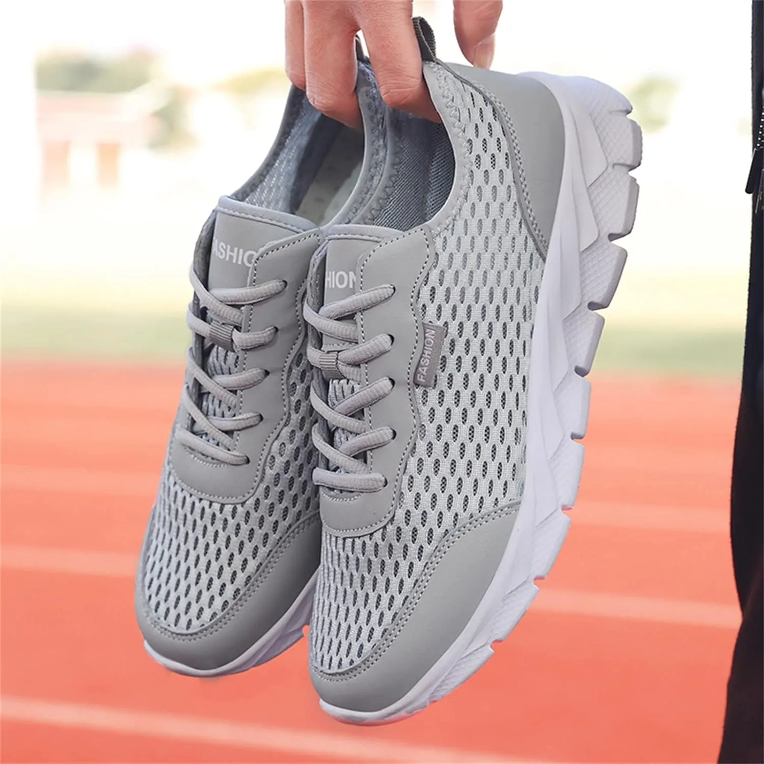 Women's Rhinestone Mesh Slip On Walking Shoes Fashion Breathable Running Shoes for Men Slip On Brown Casual Shoes Slip On Sneakers Brown Tennis Shoe Cross Trainer Shoe