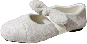Women's Round Toe Ballet Flats Comfortable Bow Dressy Flats Shoes for Women
