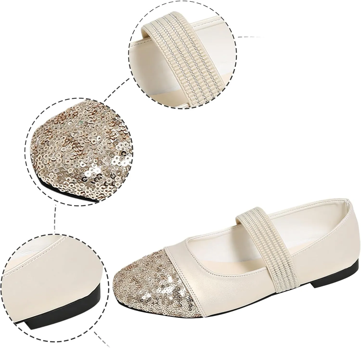 Women's Round Toe Ballet Flats Comfortable Bow Dressy Flats Shoes for Women