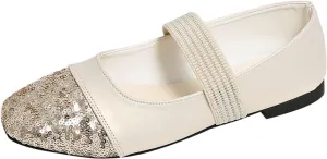 Women's Round Toe Ballet Flats Comfortable Bow Dressy Flats Shoes for Women