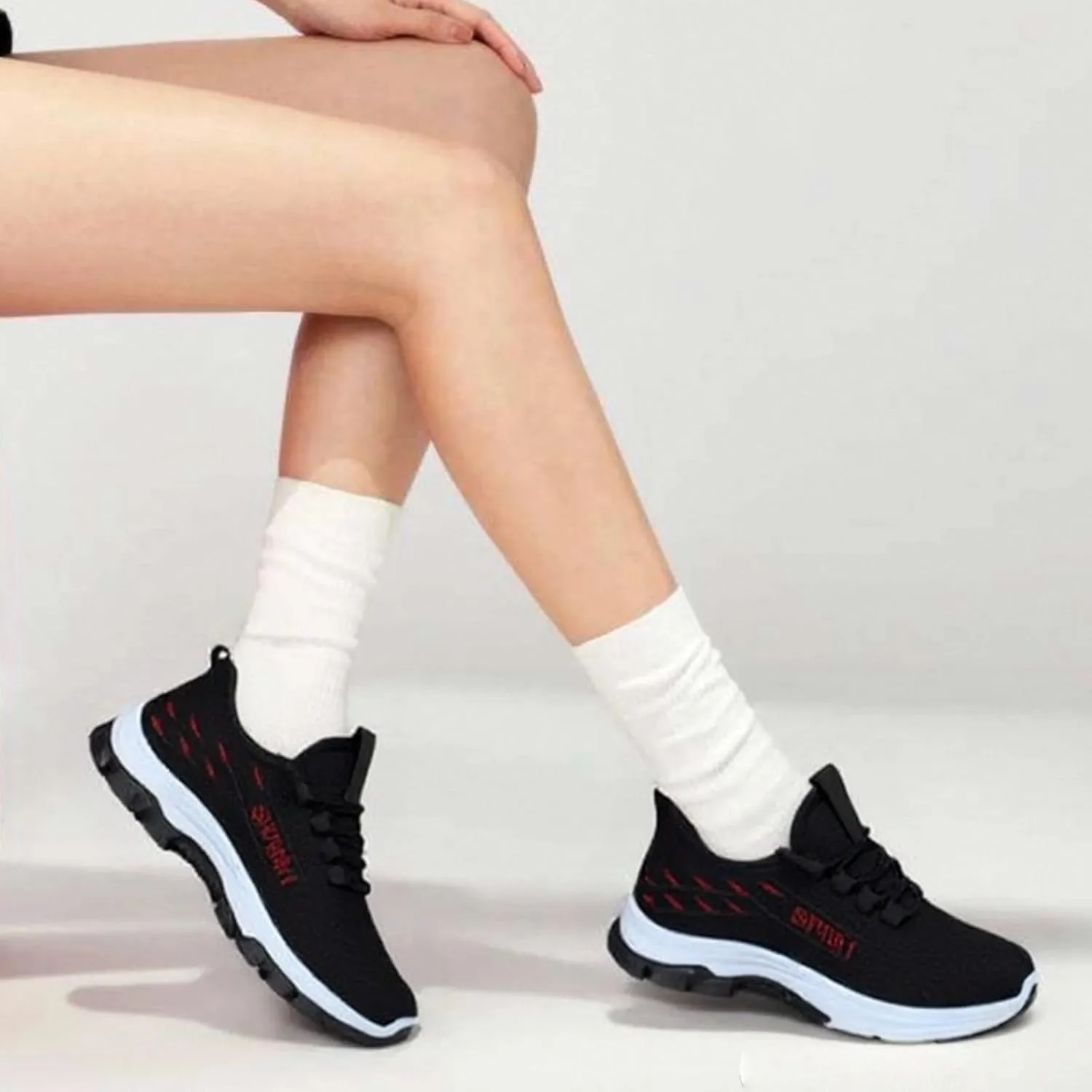 Womens Running Shoes Lightweight Breathable No Slip Sneakers Gym Athletic Workout Casual Sports Ladies Tennis Shoes