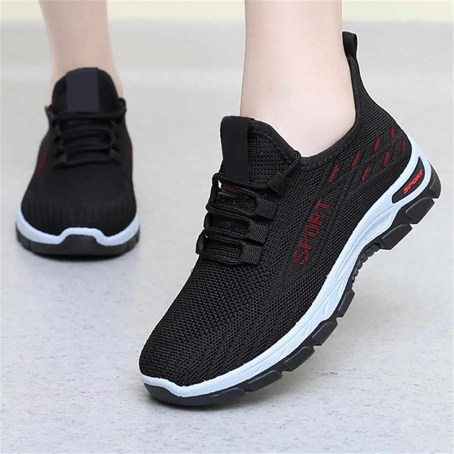 Womens Running Shoes Lightweight Breathable No Slip Sneakers Gym Athletic Workout Casual Sports Ladies Tennis Shoes