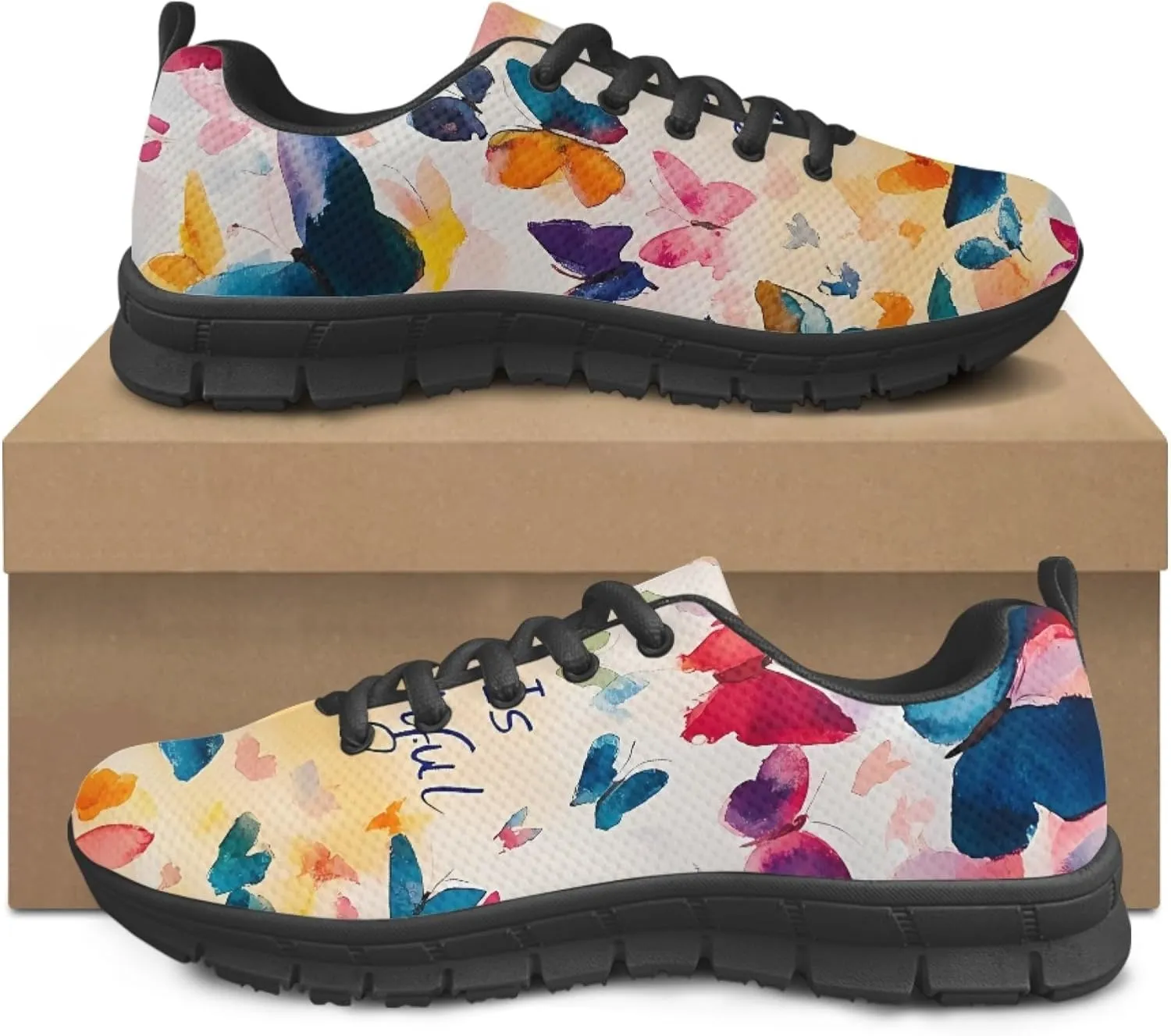 Womens Running Shoes Trainer Sports Causal Travel Sneaker Walking Low Heel Lace up Breathable Flexible Shoe