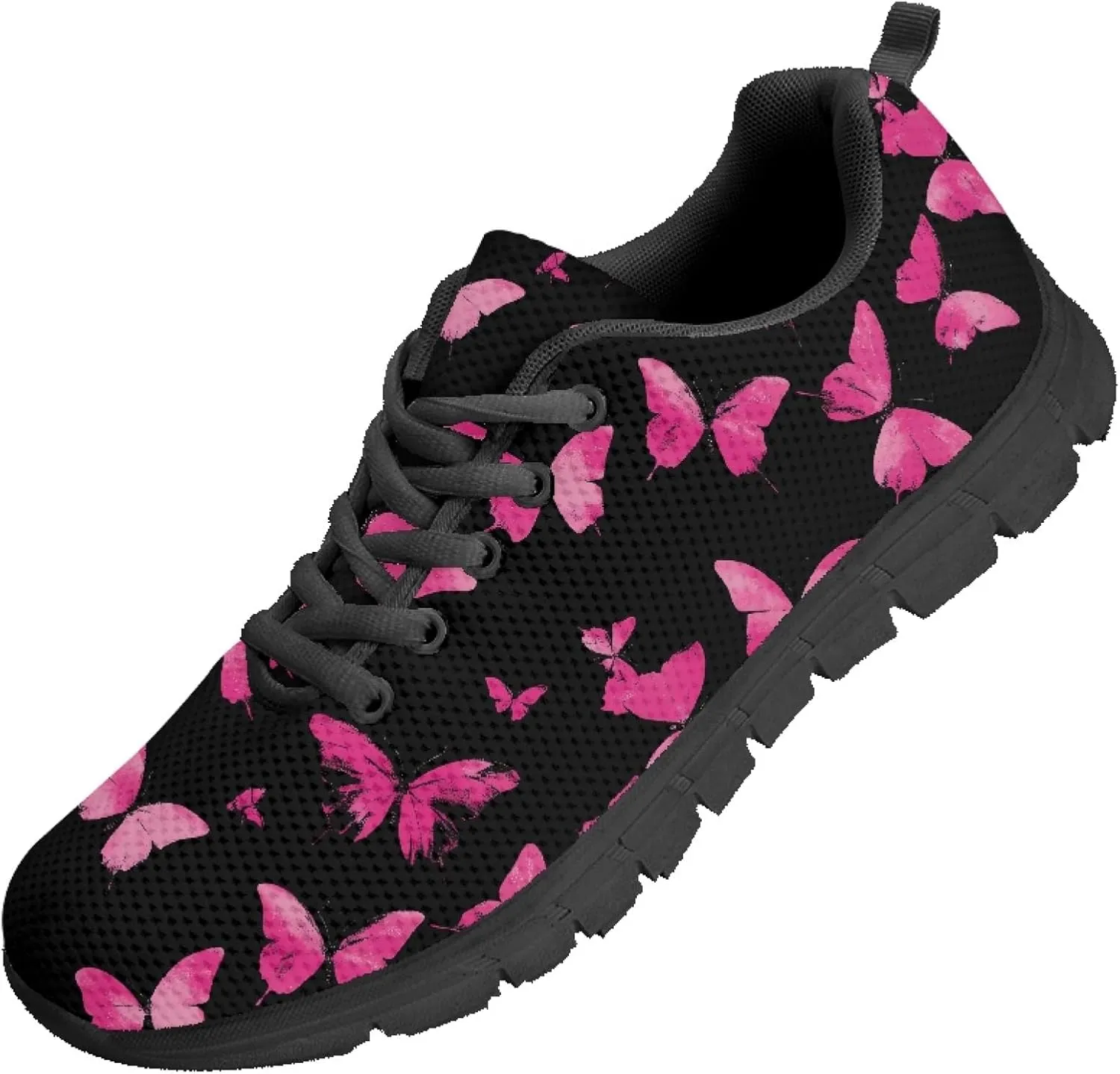 Womens Running Shoes Trainer Sports Causal Travel Sneaker Walking Low Heel Lace up Breathable Flexible Shoe