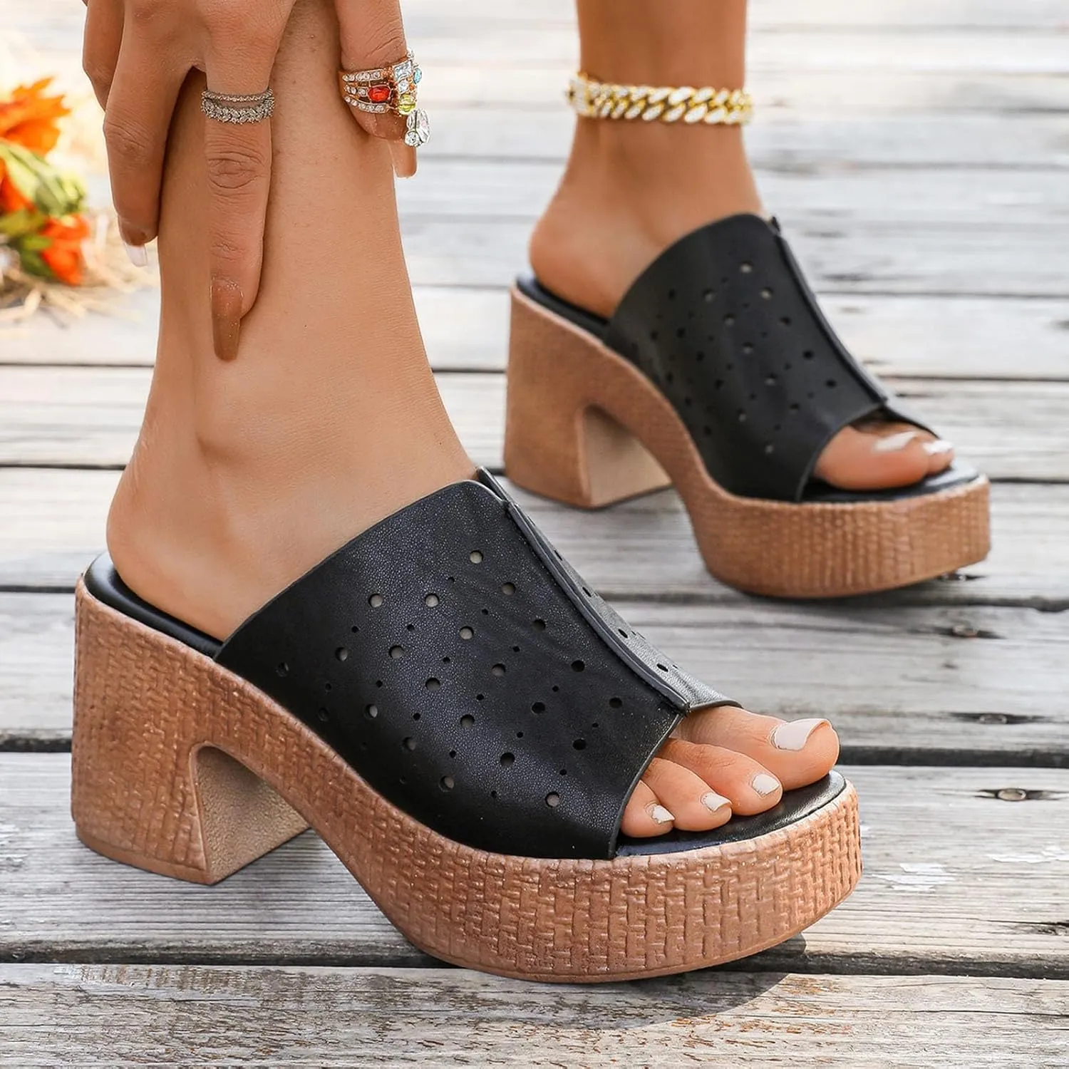 Women's Sandals Comfortable Casual Summer Slide with Arch Support Stylish Open Toe Design Perfect for Beach and Parties