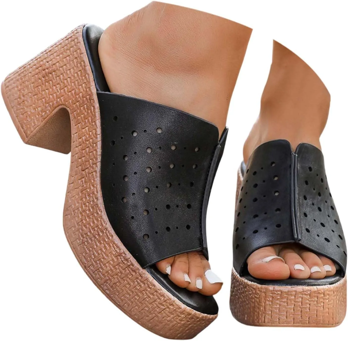 Women's Sandals Comfortable Casual Summer Slide with Arch Support Stylish Open Toe Design Perfect for Beach and Parties