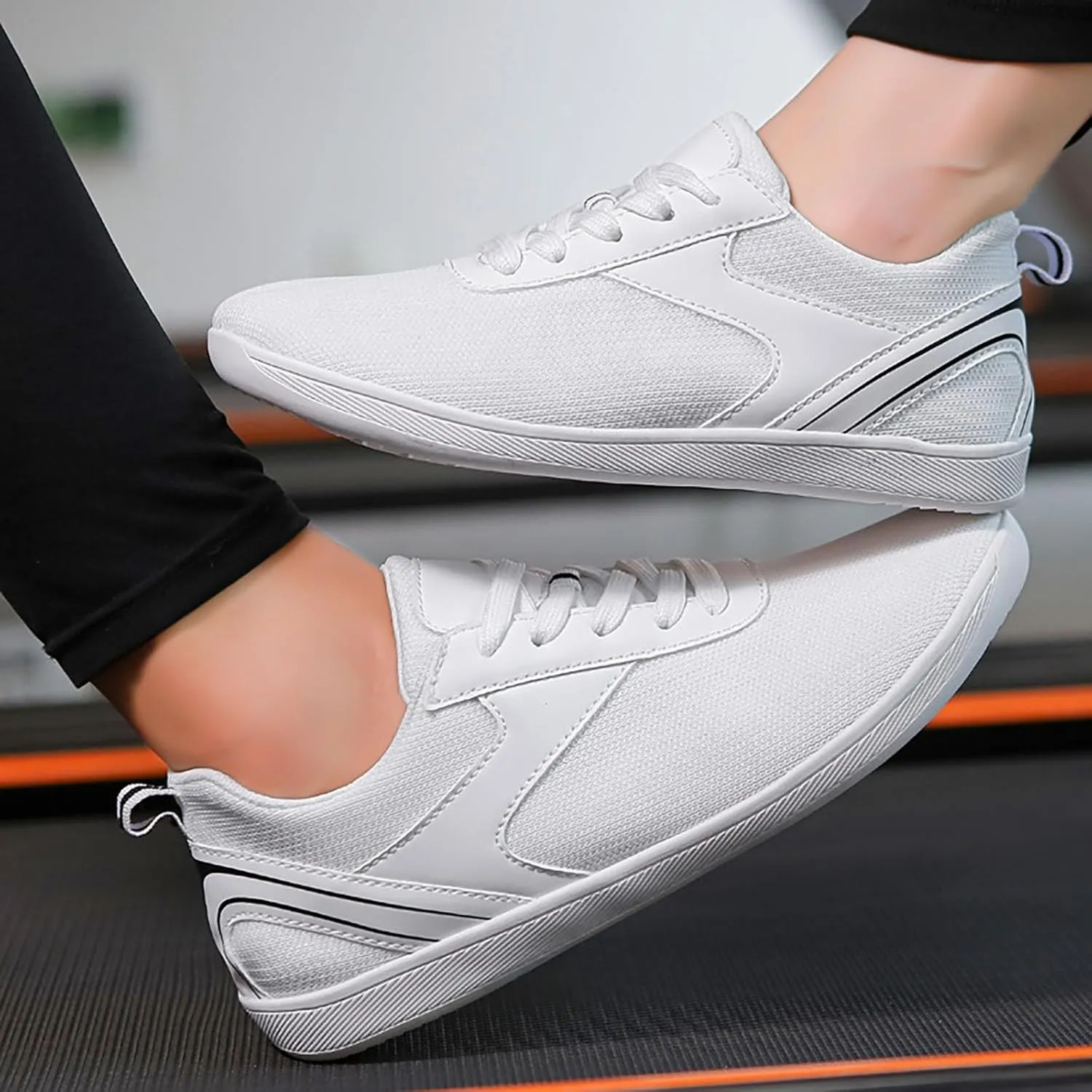 Womens Tennis Shoes Cute Woman Shoes Casual High Top Sneakers Men's KnitFlex Breeze Mesh Sneakers Oxfords Lace Black Tennis Shoe Cross Trainer Shoe
