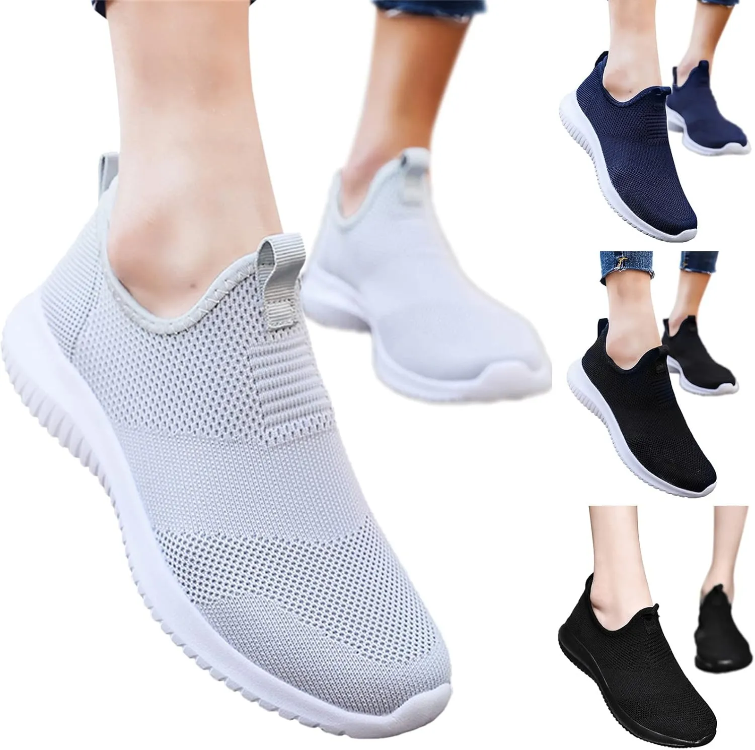 Womens Tennis Shoes Womens Sneakers Walking Shoes Breathable Running Shoes Lightweight Shoes Non Slip Workout Shoes