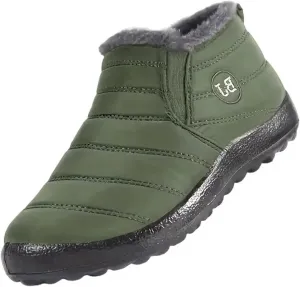 Women's Winter Boots Wide Width Adults Lined Snow Boots for Women Warm Fur Lined Barefoot Shoes Grounded Footwear Hiking Womens Fall Shoes Men's Winter Booties