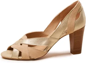YDN Women's Chic Chunky Heel Sandal Shoes Open Peep Toe Mid Heels Slip On Comfortable Daily Shoes Dress Party Prom Wedding Shoes Size 4-16 US