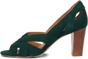 YDN Women's Chic Chunky Heel Sandal Shoes Open Peep Toe Mid Heels Slip On Comfortable Daily Shoes Dress Party Prom Wedding Shoes Size 4-16 US